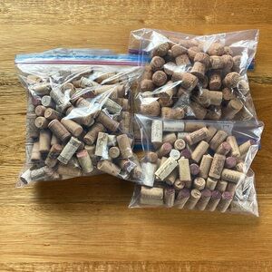 Lot of 200 - Natural Used Wine & Bubbly Corks Bundle for Crafting